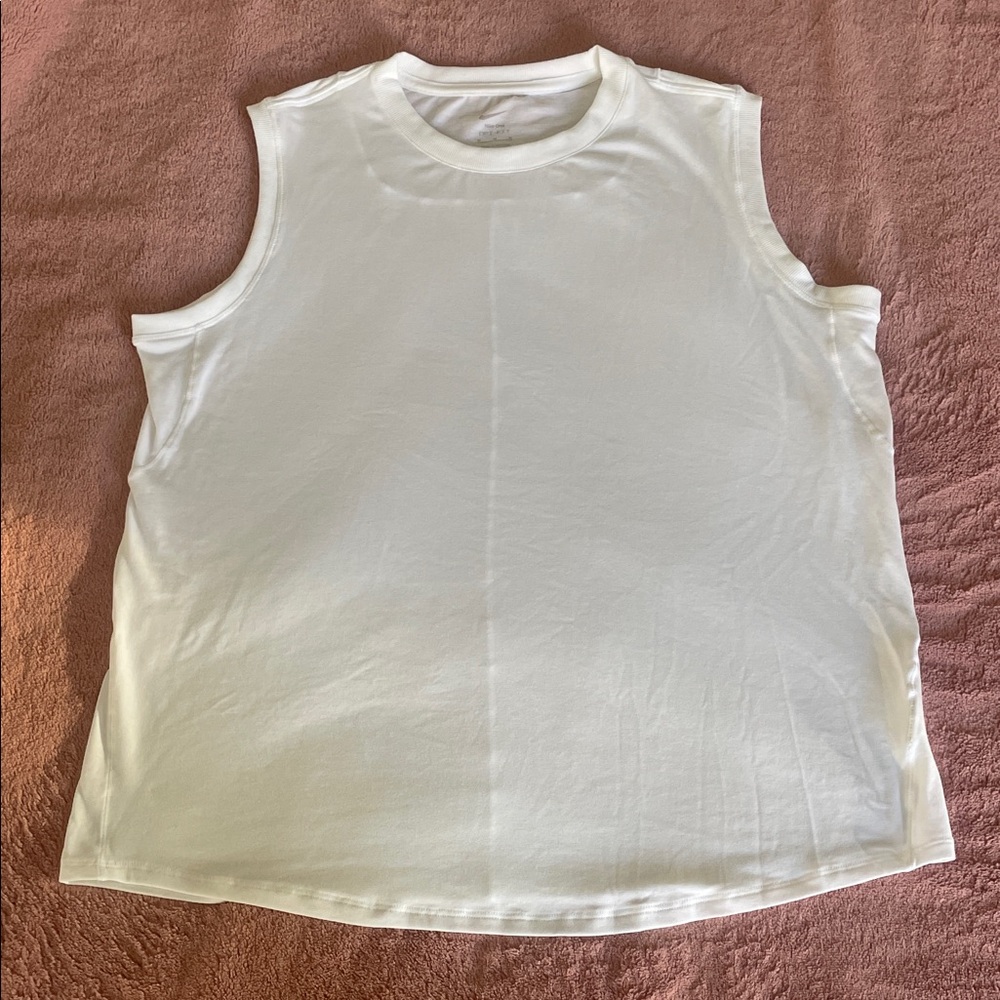 Nike White Muscle Tee